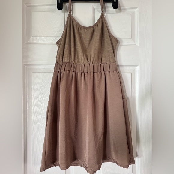 Xhilaration Tan Sleeveless Mini Dress - Picture 2 of 2
